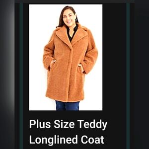 Maurices faux fur 4x coat, cork color